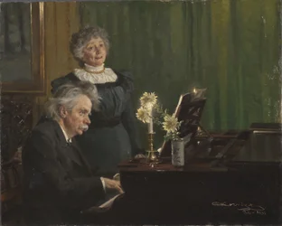 Edvard Grieg en Nina Grieg, 1898